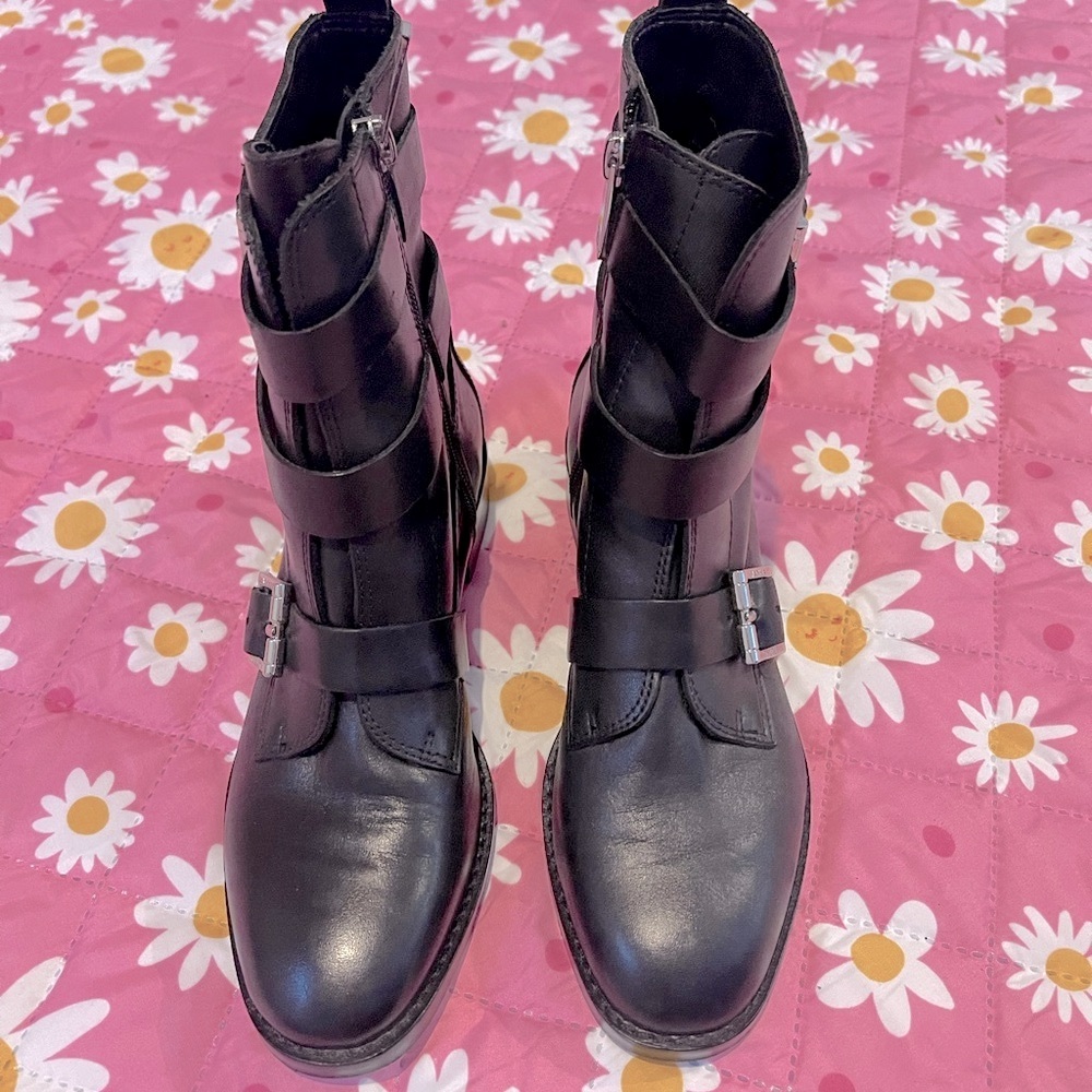 Ivanka Black Moto Boots